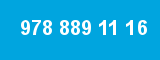 978 889 11 16